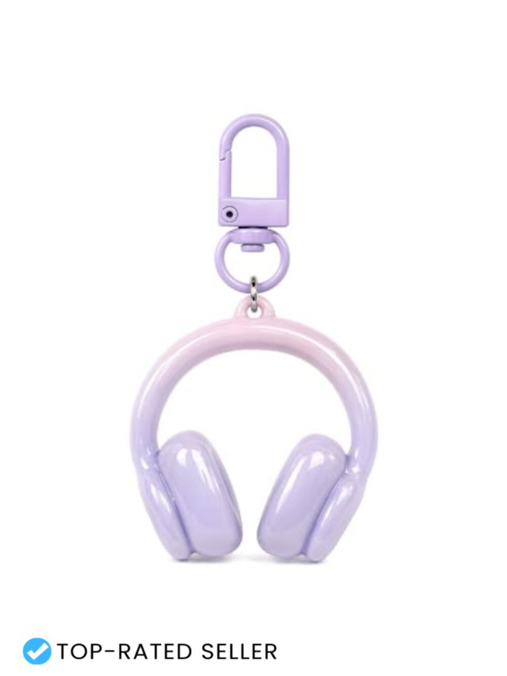 Polished Resin Mini Headphone Keychain Y2K Bag Charm Purse Accessory